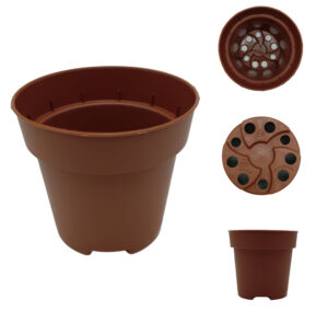 Petits pots ronds en plastique de 5,5 et 8,5 pour cactus et plantes succulentes